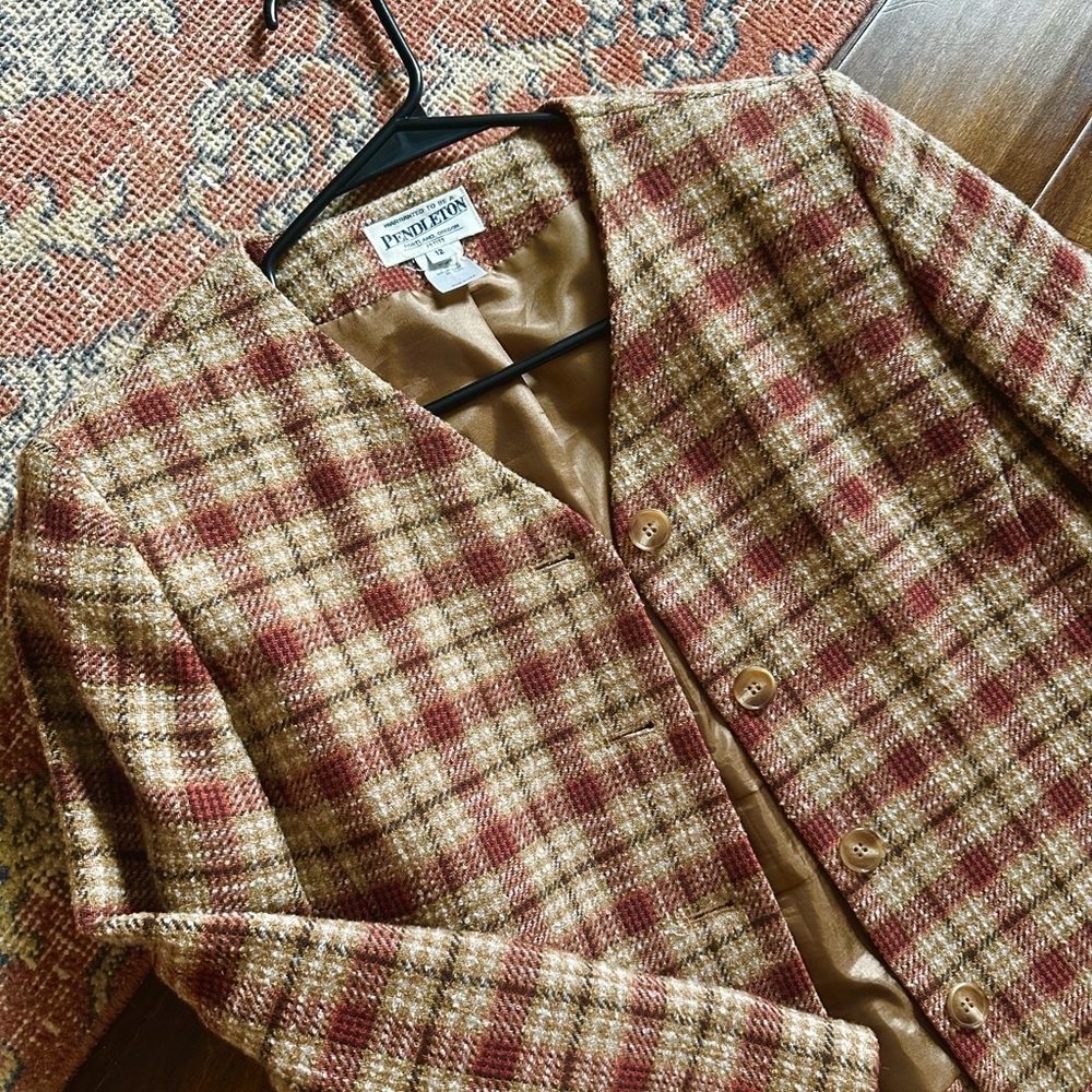 Vtg Pendleton Cropped Jacket - image 2